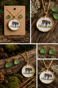 Maine Moose Jewelry Set
