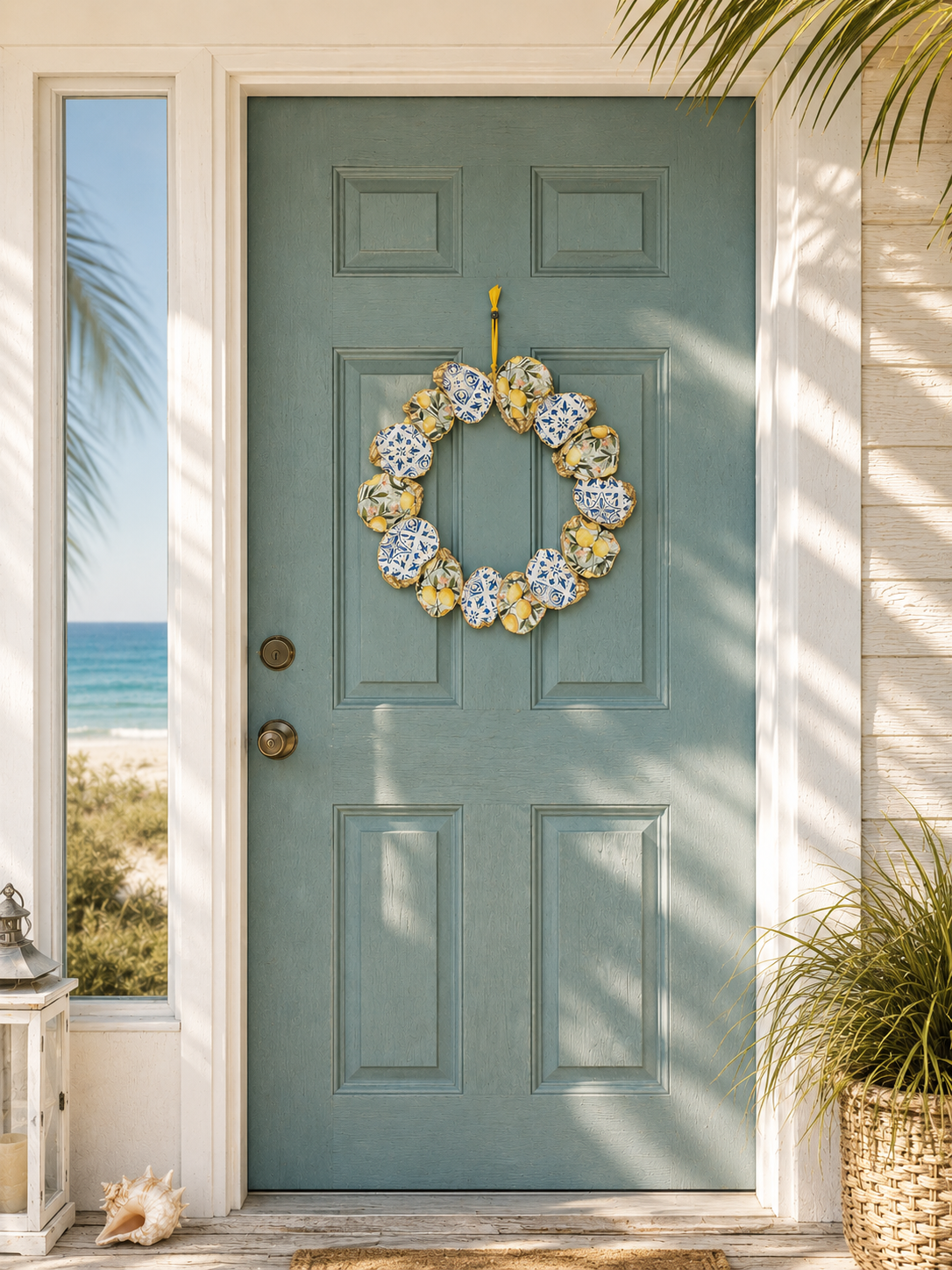 Lemon Grove Oyster Shell Wreath