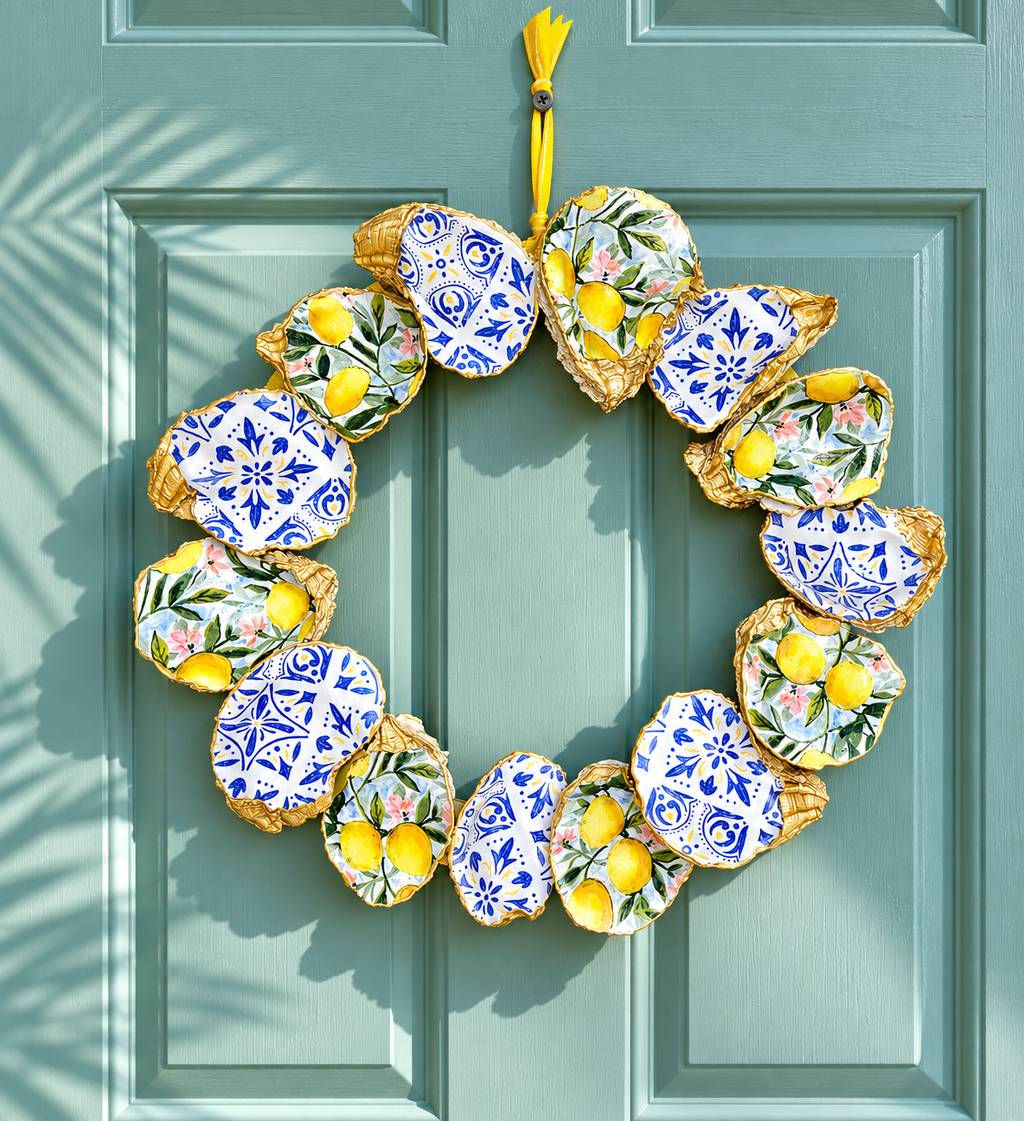 Lemon Grove Oyster Shell Wreath
